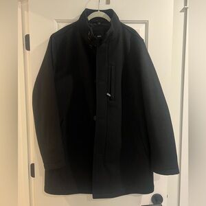 Hugo Boss wool quilt lined coat - size 44R